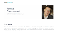 Desktop Screenshot of januszgierszewski.pl
