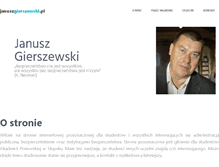 Tablet Screenshot of januszgierszewski.pl